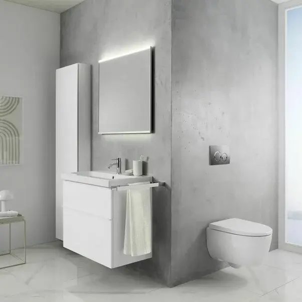 Set rezervor WC cu cadru incastrat Geberit Duofix cu set fixare si clapeta crom Delta20 [3]