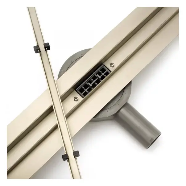 Set rigola dus plus capac inclus 100 cm Rea Neo Slim Mirror Gold Pro auriu [4]