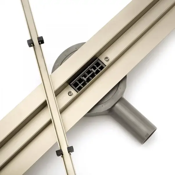 Set rigola dus plus capac inclus 60 cm Rea Neo Slim Mirror Gold Pro auriu [4]