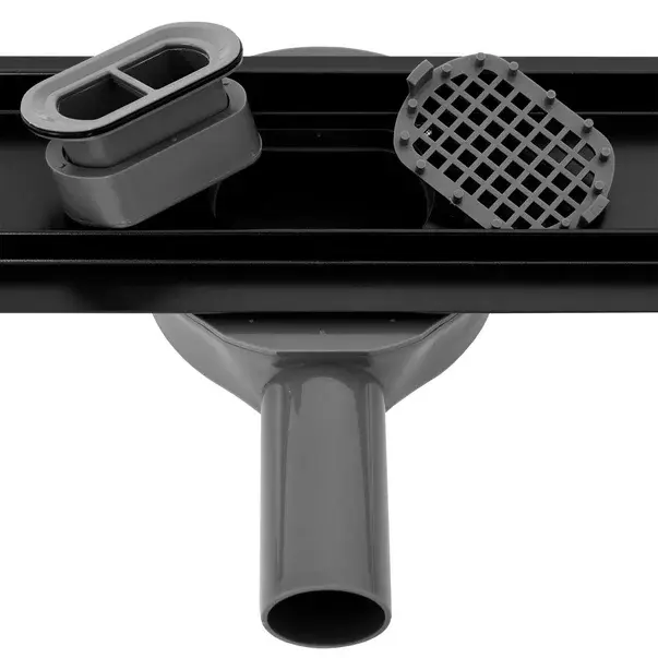 Set rigola pentru dus plus capac 50 cm Rea Neo Pro 2 in 1 negru [8]
