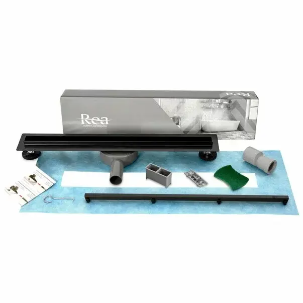 Set rigola pentru dus plus capac 70 cm Rea Neo Slim Pro negru [8]