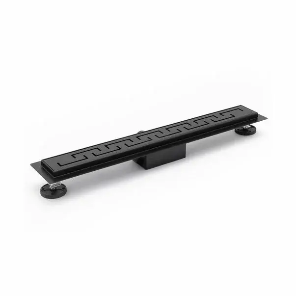 Set rigola pentru dus plus capac 80 cm Rea Greek Negru Mat [4]