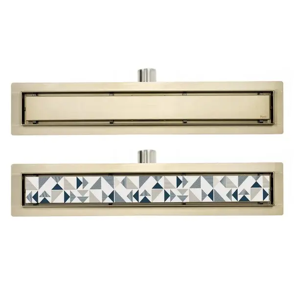 Set rigola pentru dus plus capac 80 cm Rea Neo Pure auriu periat [5]