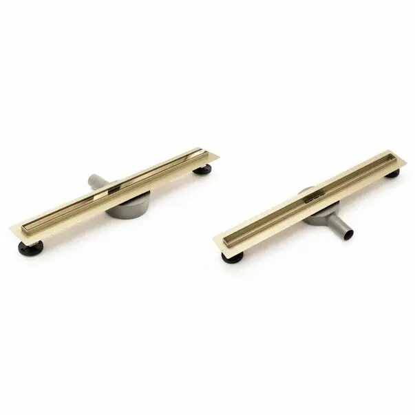 Set rigola pentru dus plus capac 80 cm Rea Neo Slim Mirror Pro auriu [3]