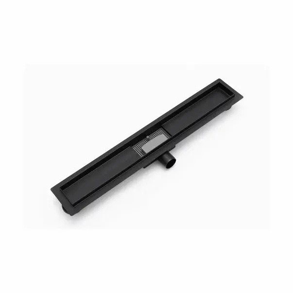 Set rigola pentru dus plus capac 90 cm Rea Greek Negru Mat [5]