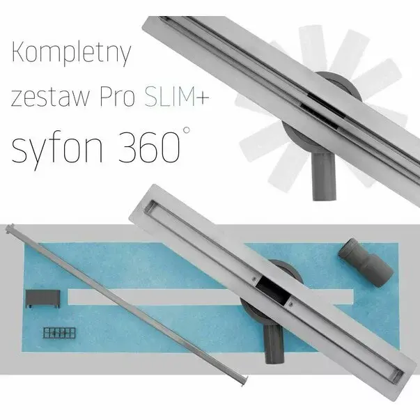 Set rigola pentru dus plus capac 90 cm Rea Neo Slim Pro Inox [7]