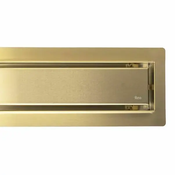 Set rigola pentru dus plus capac auriu periat Rea Neox Pro 70 cm [7]