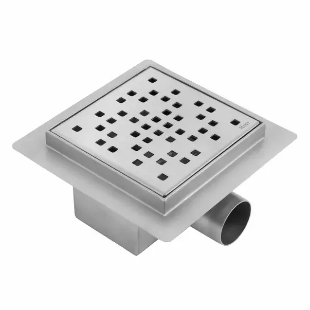 Set rigola pentru dus plus capac inox periat Rea Dots 12 cm [3]