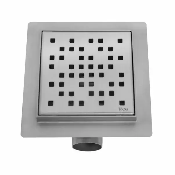 Set rigola pentru dus plus capac inox periat Rea Dots 12 cm [4]