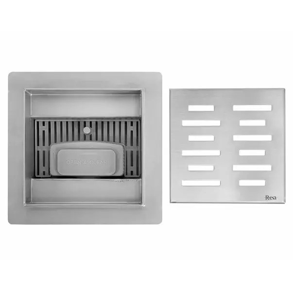 Set rigola pentru dus plus capac inox periat Rea Line 12 cm [3]
