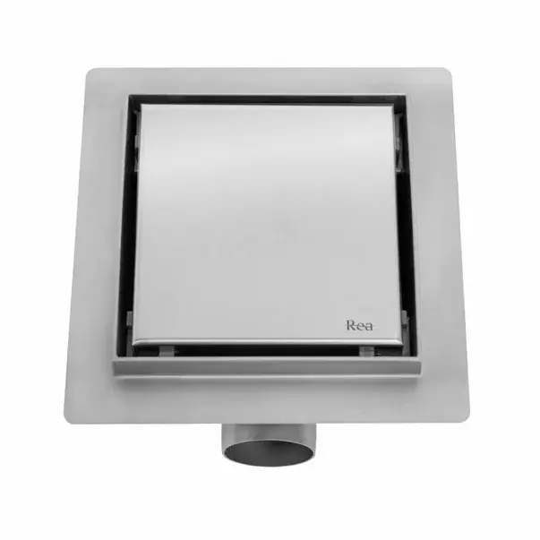 Set rigola pentru dus plus capac inox periat Rea Neo 12 cm [4]