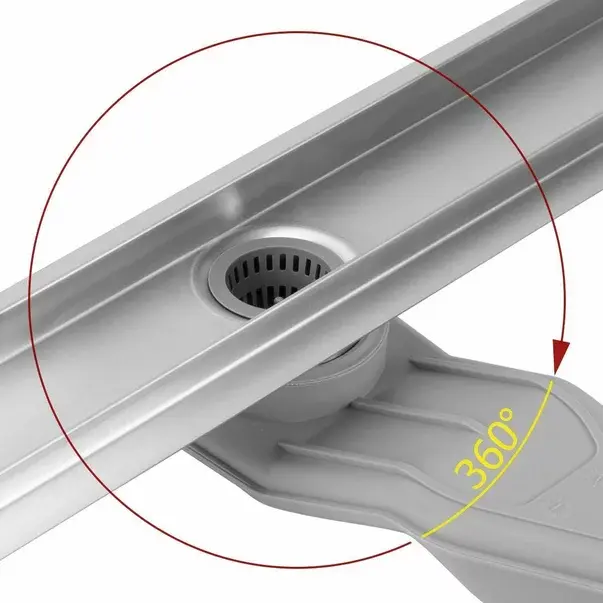 Set rigola pentru dus plus capac inox periat Rea Neox Superflow 80 cm [2]