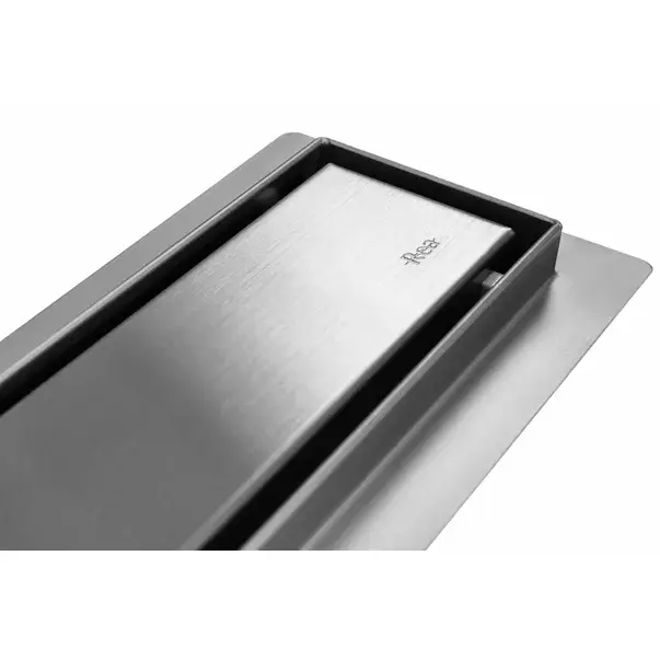 Set rigola pentru dus plus capac inox periat Rea Pure Neo Nickel 100 cm [2]