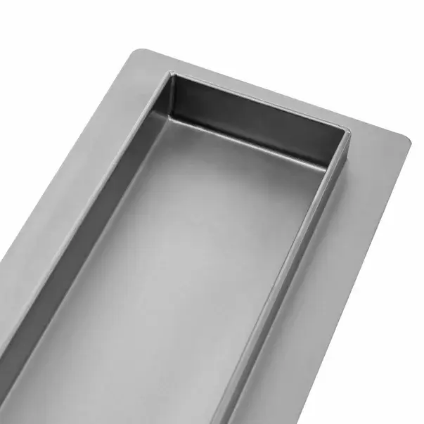 Set rigola pentru dus plus capac inox periat Rea Pure Neo Nickel 100 cm [3]