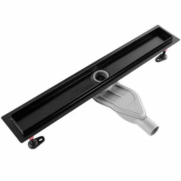 Set rigola pentru dus plus capac negru Rea Neox Superflow 70 cm [3]