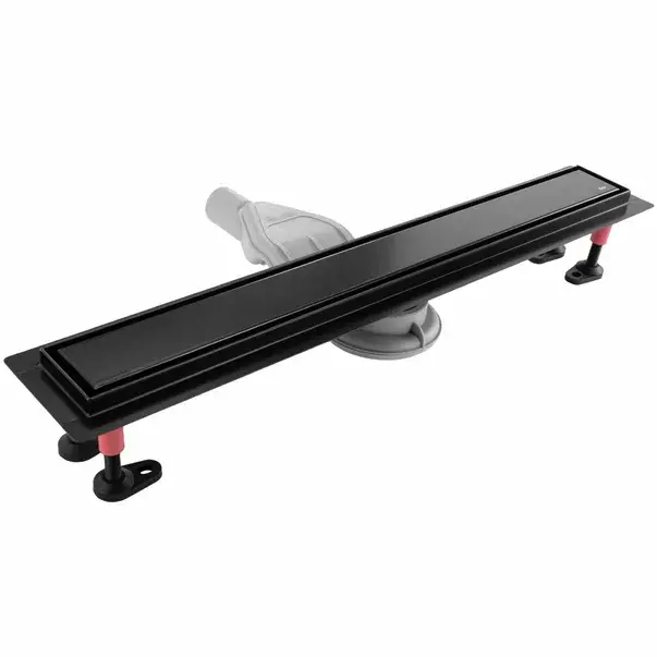 Set rigola pentru dus plus capac negru Rea Neox Superflow 90 cm [4]