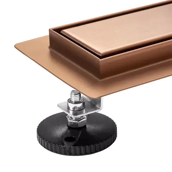 Set rigola pentru dus plus capac Rea Neo Pure finisaj cupru periat 70 cm [3]