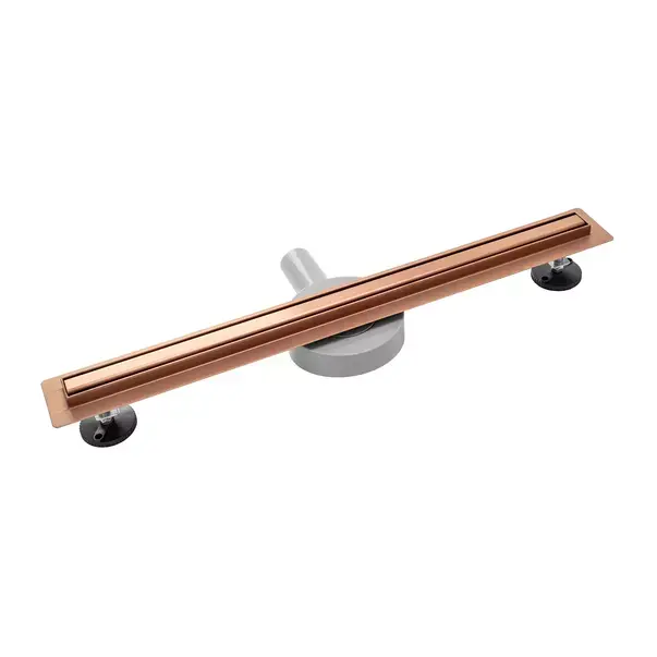 Set rigola pentru dus plus capac Rea Neo Pure Slim finisaj cupru periat 70 cm [2]