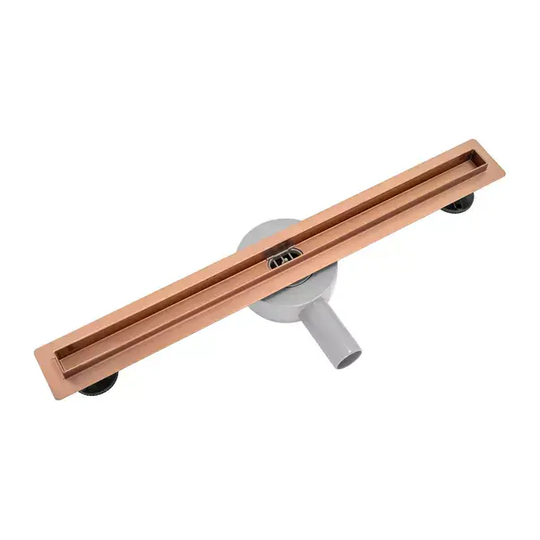Set rigola pentru dus plus capac Rea Neo Pure Slim finisaj cupru periat 70 cm [6]