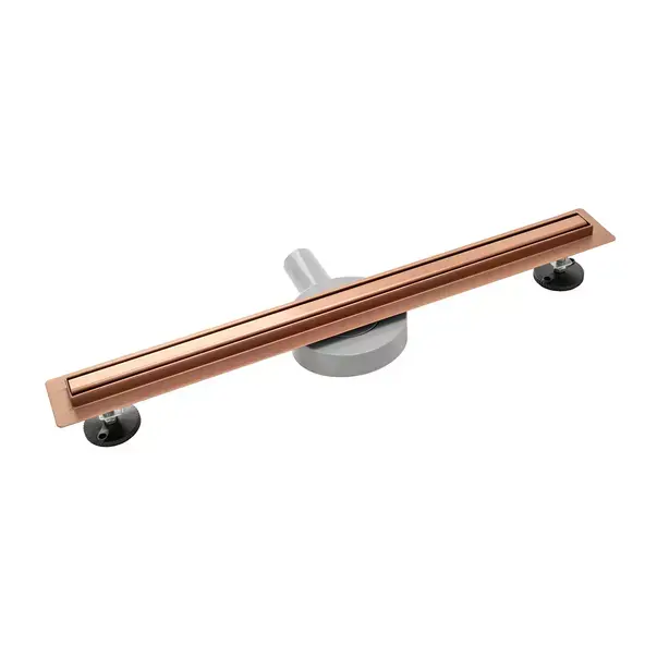 Set rigola pentru dus plus capac Rea Neo Pure Slim finisaj cupru periat 80 cm [2]