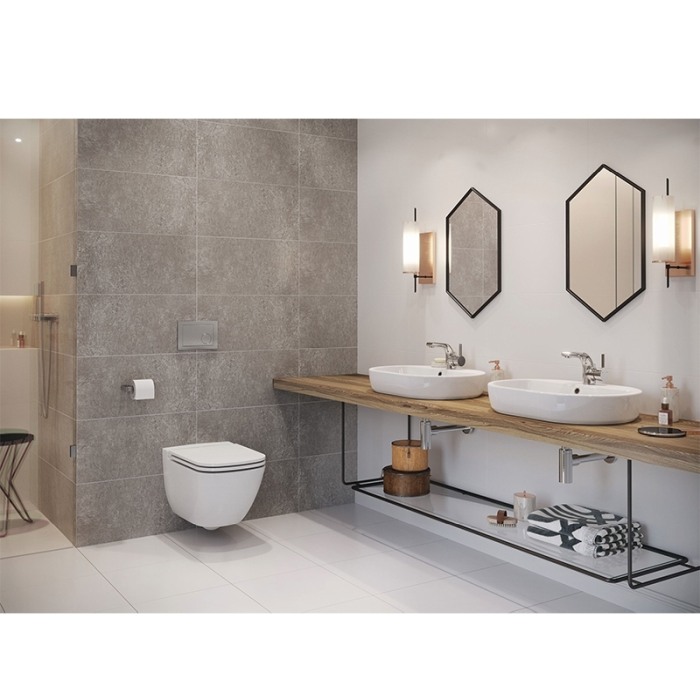 Set vas WC Cersanit, Caspia New, suspendat, Rimless cu capac Soft-Close inclus [3]