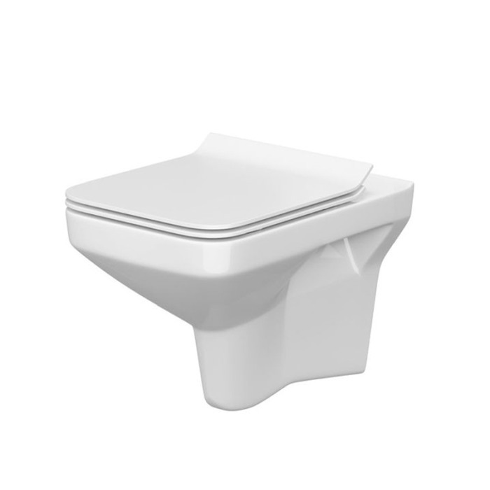 Set vas WC Cersanit, Como New, suspendat, Rimless cu capac Soft-Close si Easy Off, slim [1]