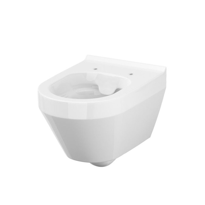 Set vas wc, Cersanit, Crea, oval, suspendat cu capac soft-close si easy off inclus [6]