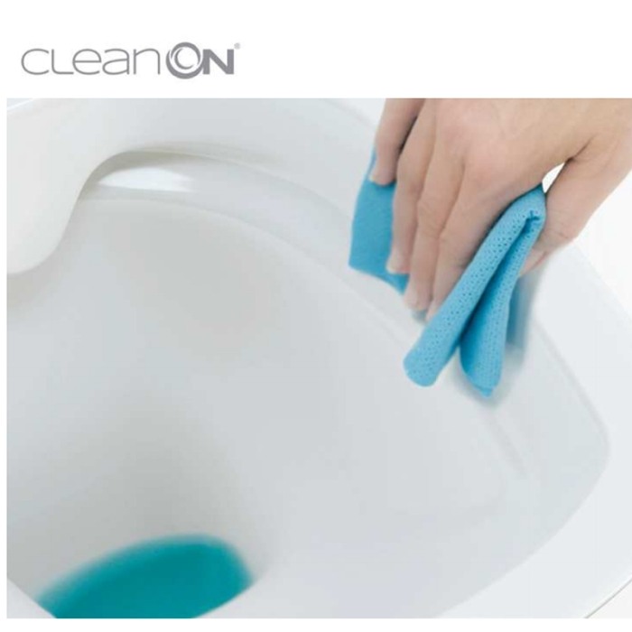 Set vas wc, Cersanit, Crea, oval, suspendat cu capac soft-close si easy off inclus [7]