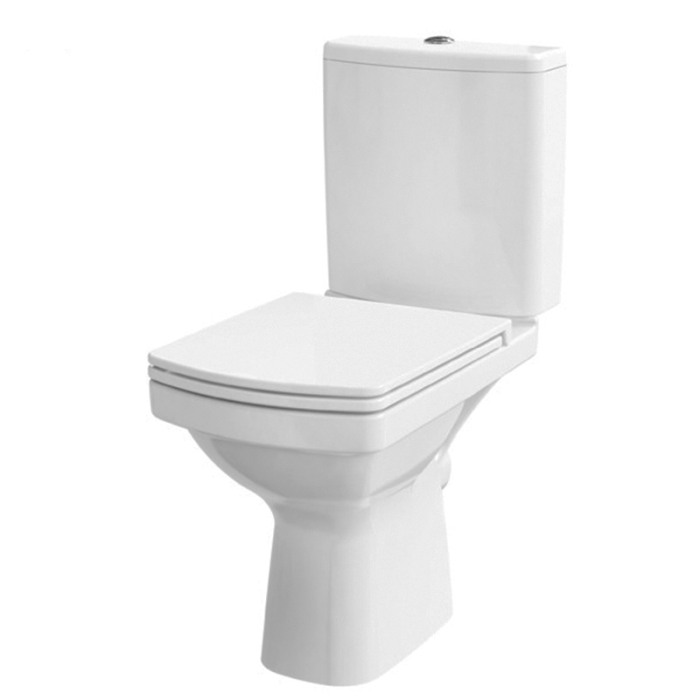Set vas wc Cersanit, Easy New, stativ, rimless cu rezervor si capac soft-close si easy off inclus [1]