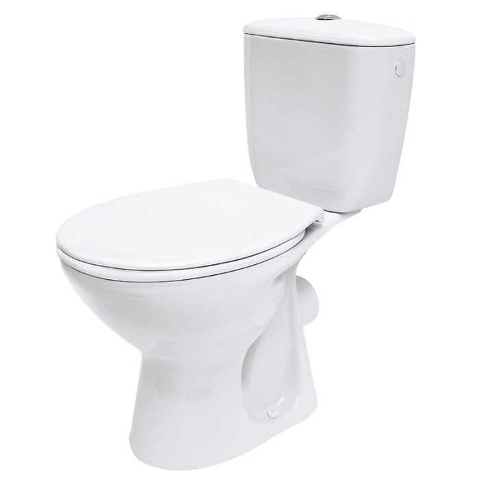 Set vas WC Cersanit, President, stativ, cu rezervor si capac din duroplast inclus, alb [1]