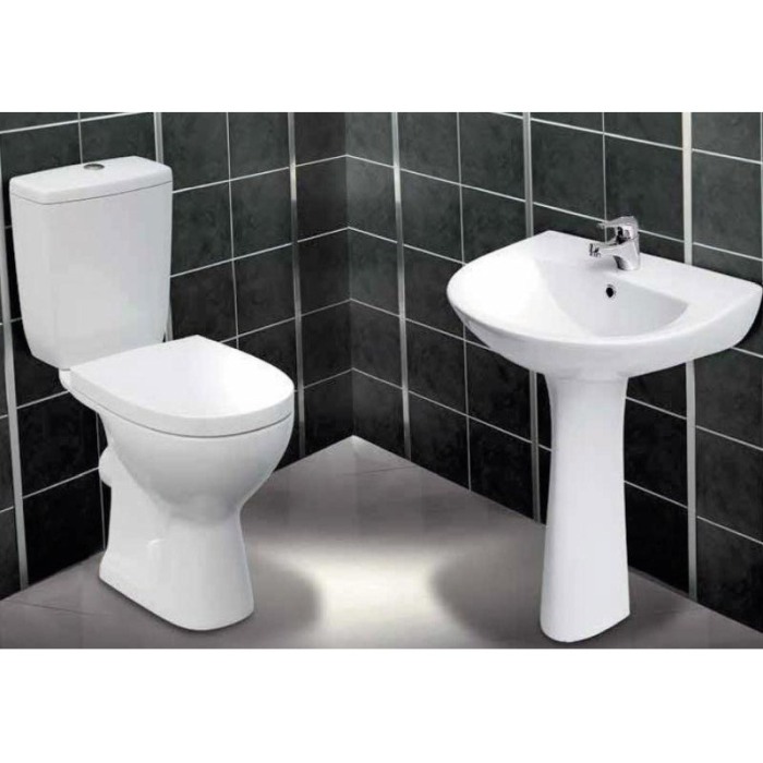 Set vas WC Cersanit, Senator, stativ, cu rezervor si capac din polipropilena inclus [7]