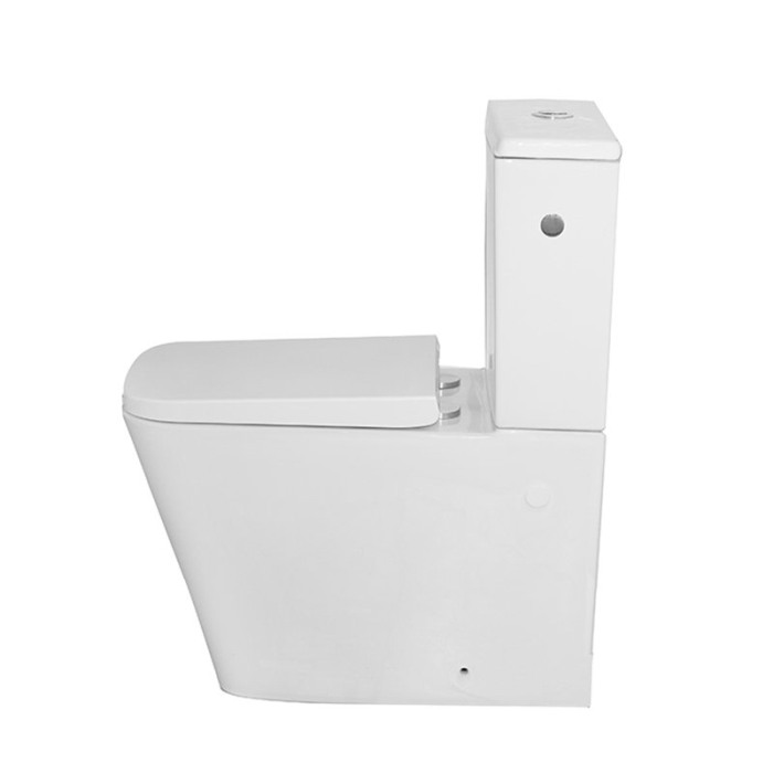 Set vas WC Fluminia, Paris, stativ, BTW, rimless cu rezervor si capac soft-close si easy off inclus [4]