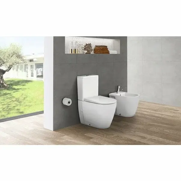 Set vas WC pe pardoseala Gala Coral BTW cu capac softclose alb [2]