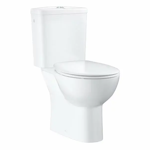 Set vas WC pe pardoseala Grohe Bau Ceramic Rimless cu rezervor asezat si capac softclose [3]