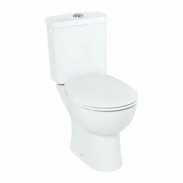 Set vas WC pe pardoseala Grohe Bau Ceramic Rimless cu rezervor asezat si capac softclose [4]