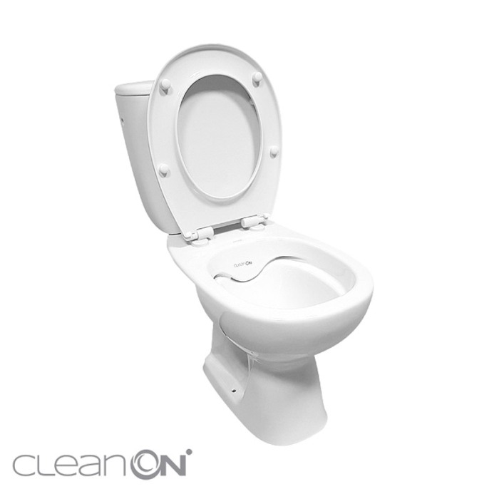Set vas WC stativ Cersanit, Arteco New, Rimless, cu rezervor si capac Soft-Close si Easy Off inclus [7]