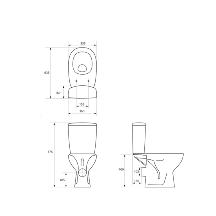 Set vas WC stativ Cersanit, Arteco New, Rimless, cu rezervor si capac Soft-Close si Easy Off inclus [2]