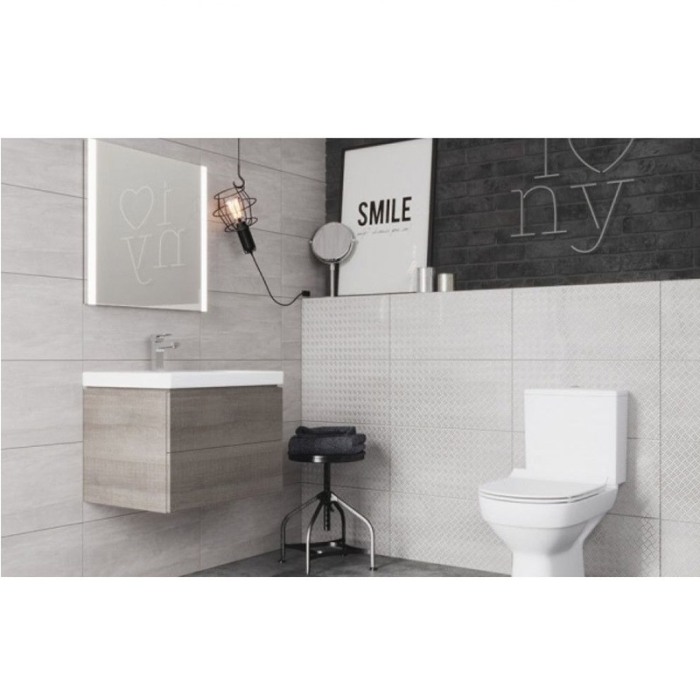 Set vas wc stativ, Cersanit, City New, rimless, cu rezervor si capac soft-close inclus [3]
