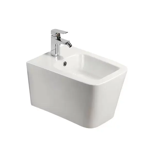 Set vas WC suspendat cu capac softclose si bideu Fluminia Paris alb [3]