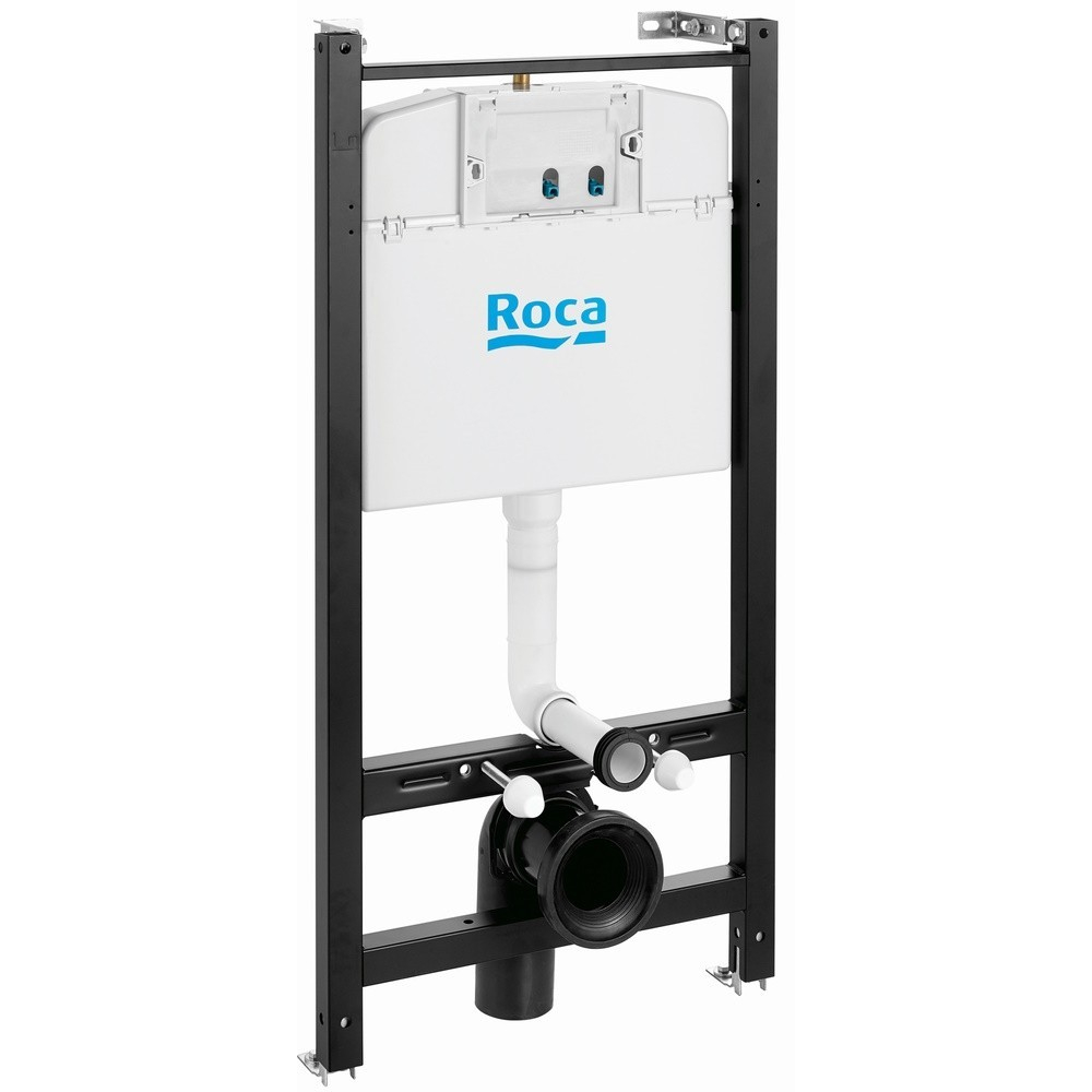 Set Vas WC suspendat cu rezervor incastrat, clapeta si capac Roca Adele 36x52 cm evacuare orizontala [5]