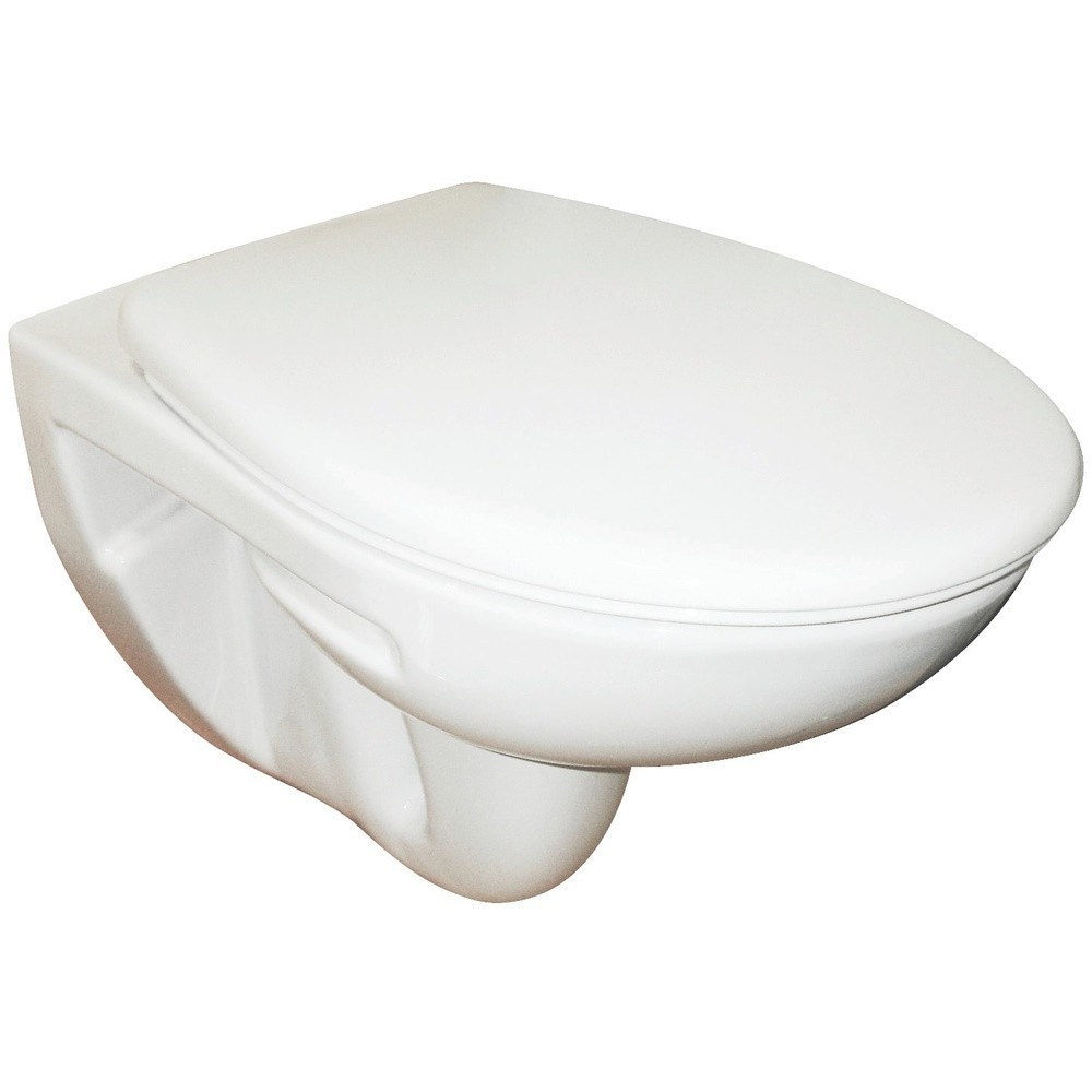 Set Vas WC suspendat cu rezervor incastrat, clapeta si capac Roca Adele 36x52 cm evacuare orizontala [2]