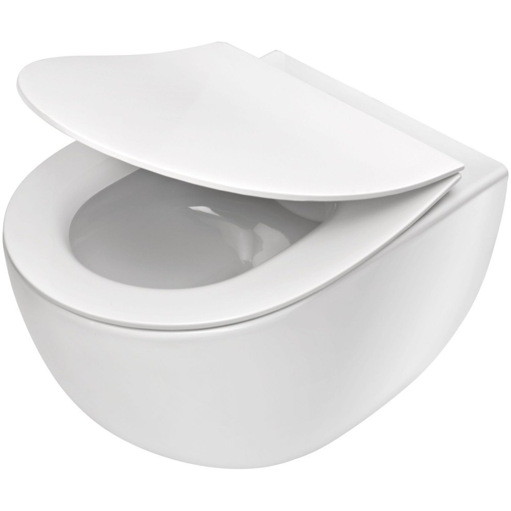 Set vas WC suspendat Deante Peonia Zero si capac softclose alb [1]