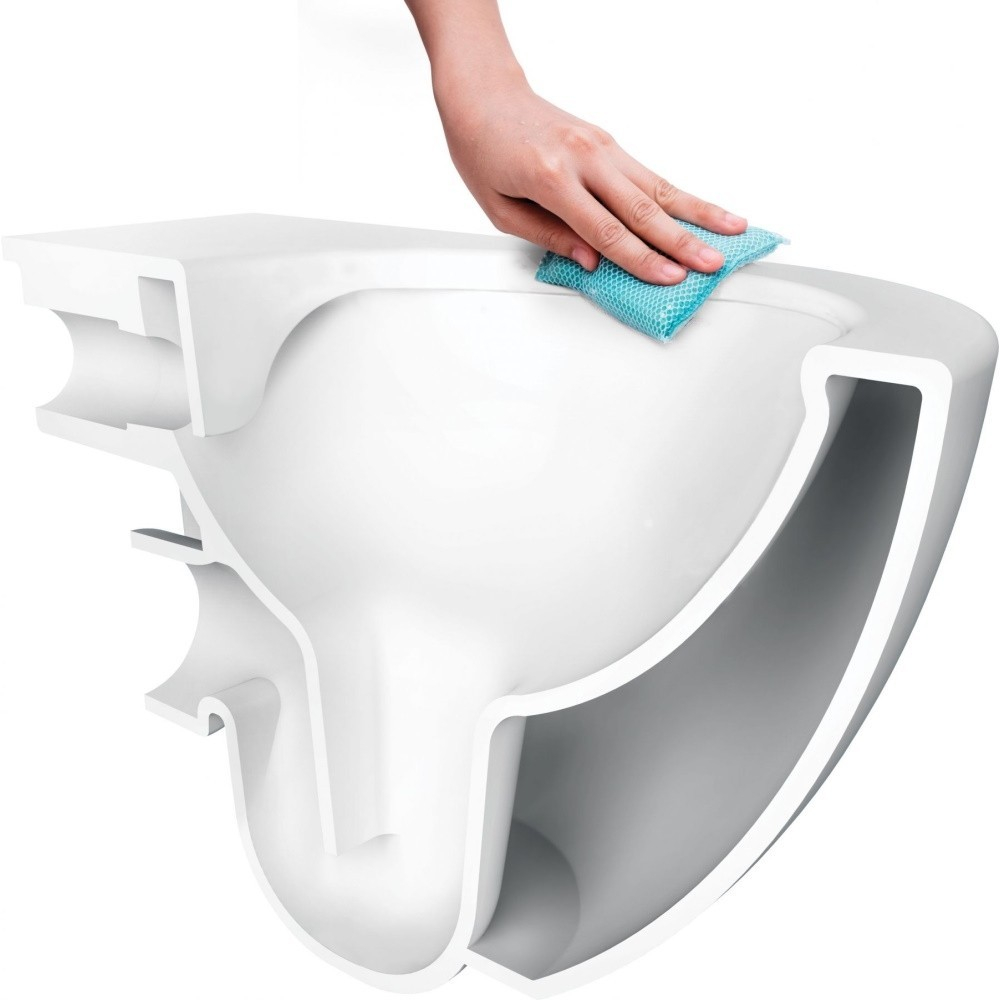 Set vas WC suspendat Deante Peonia Zero si capac softclose alb [3]
