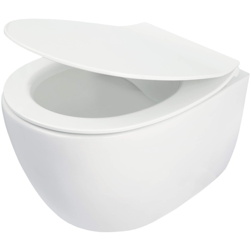 Set vas WC suspendat Deante Silia cu capac softclose alb [1]