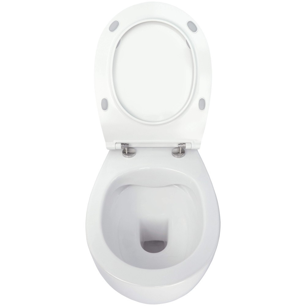 Set vas WC suspendat Deante Silia cu capac softclose alb [3]