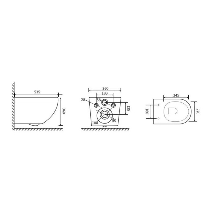 Set vas WC suspendat, Fluminia, Alfonzo, cu capac quick release si soft close, gri mat [6]