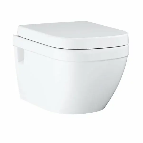 Set vas wc suspendat Grohe Euro Ceramic rimless si capac softclose prindere la vedere [1]