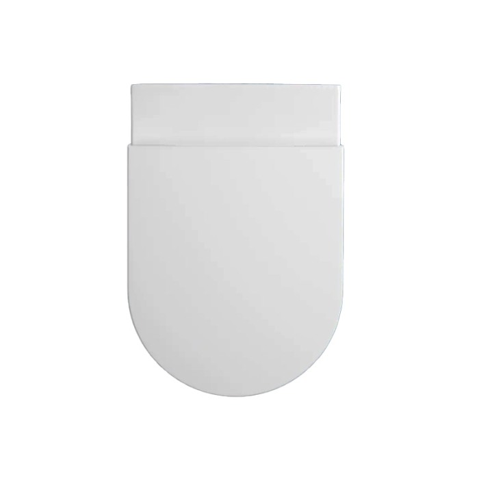Set vas WC suspendat Hatria, Futura, cu capac WC, rimless, alb [2]