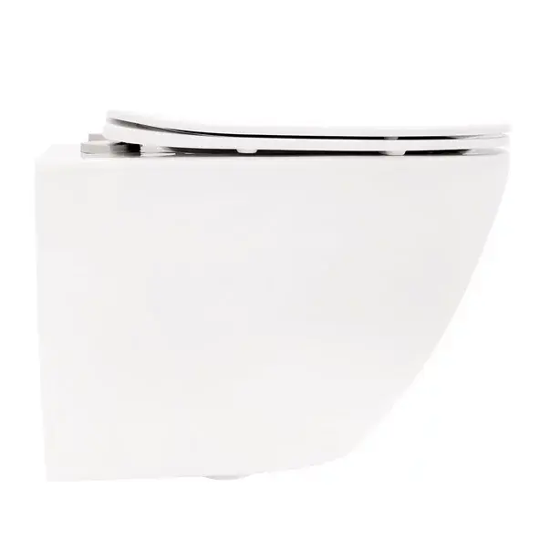 Set vas WC suspendat Rea Carlo Mini rimless alb cu capac softclose [4]