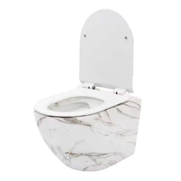 Set vas wc suspendat Rea Carlos Lava rimless cu capac softclose [4]
